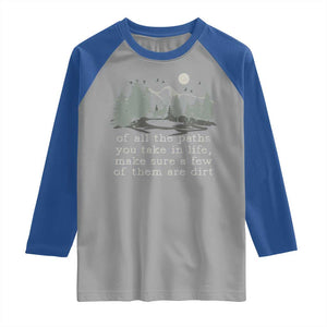 Retro Nature Wildlife Outdoor Raglan Shirt Camping Forest Hiking Vintage TS10 Sport Gray Royal Print Your Wear