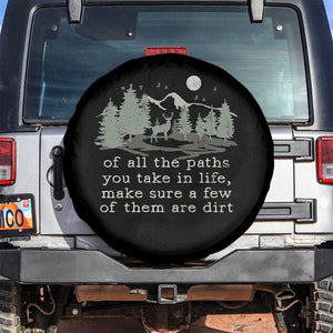Retro Nature Wildlife Outdoor Spare Tire Cover Camping Forest Hiking Vintage TS10 No hole Black Print Your Wear