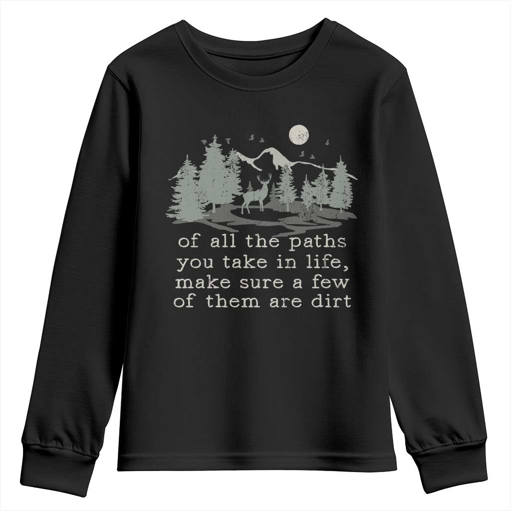 Retro Nature Wildlife Outdoor Youth Sweatshirt Camping Forest Hiking Vintage TS10 Black Print Your Wear