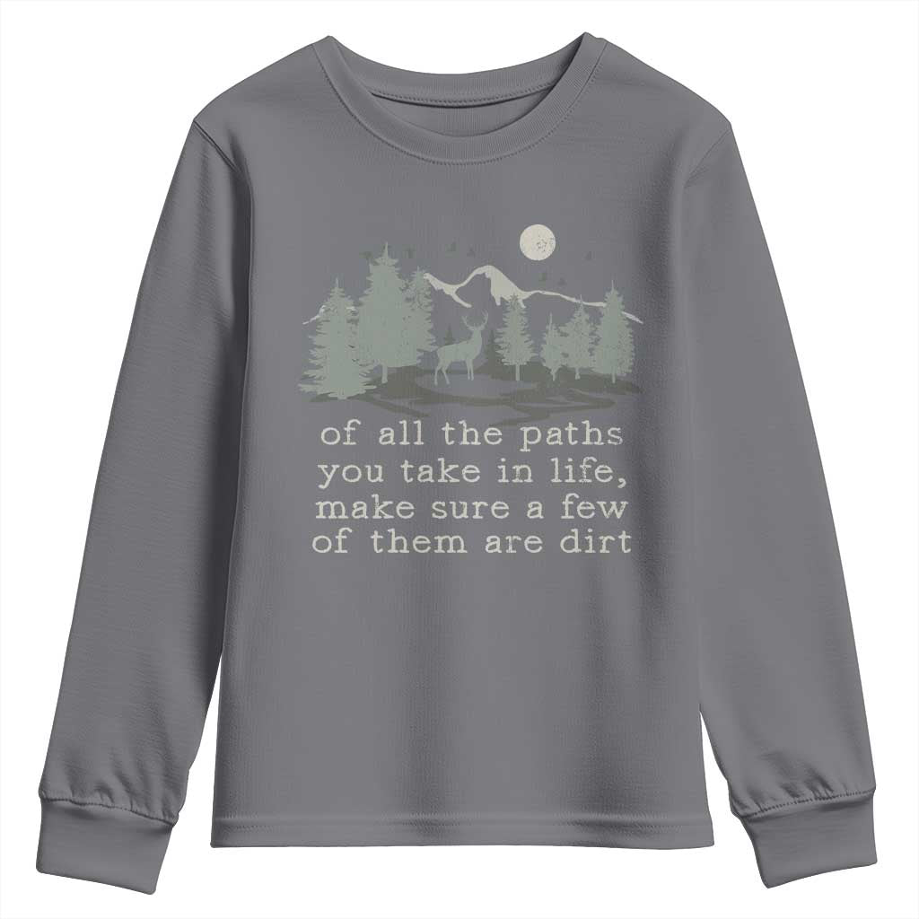Retro Nature Wildlife Outdoor Youth Sweatshirt Camping Forest Hiking Vintage TS10 Charcoal Print Your Wear
