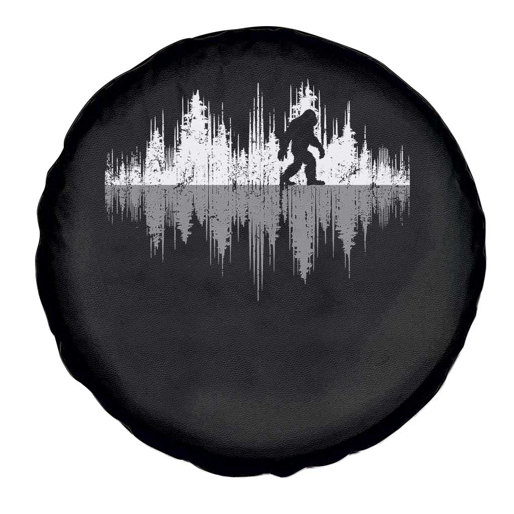 Bigfoot In The Forest Spare Tire Cover Sasquatch Trees Reflection Wildlife Nature Outdoor Wild Retro TS10 Print Your Wear