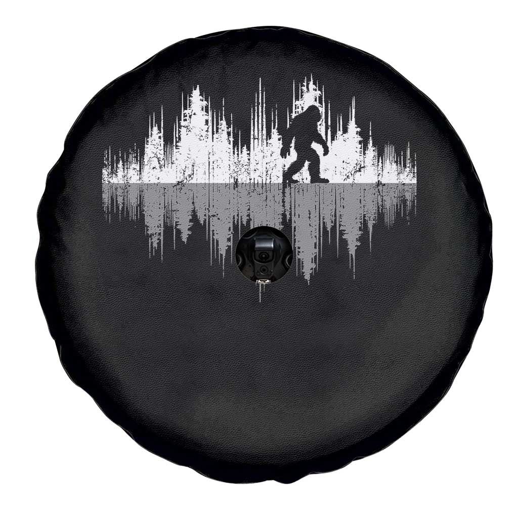 Bigfoot In The Forest Spare Tire Cover Sasquatch Trees Reflection Wildlife Nature Outdoor Wild Retro TS10 Print Your Wear