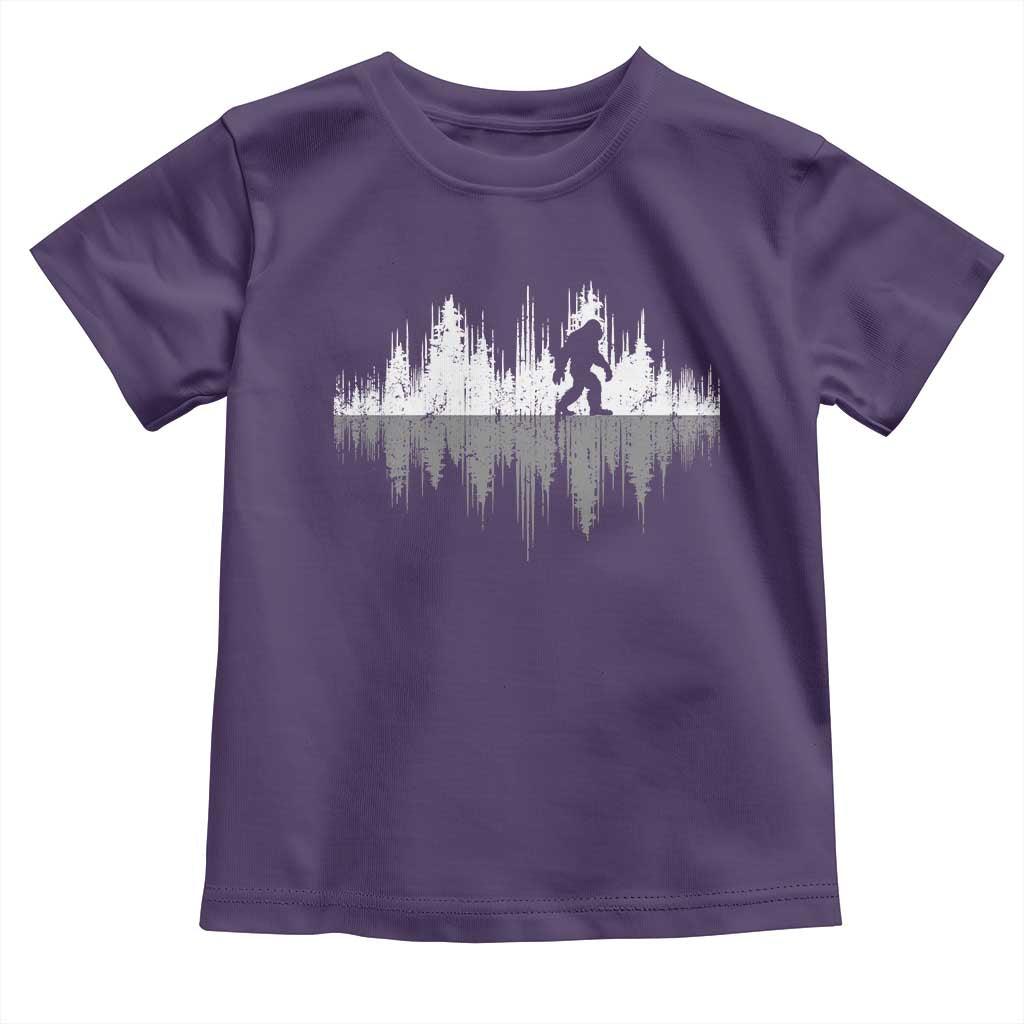 Bigfoot In The Forest Toddler T Shirt Sasquatch Trees Reflection Wildlife Nature Outdoor Wild Retro TS10 Purple Print Your Wear