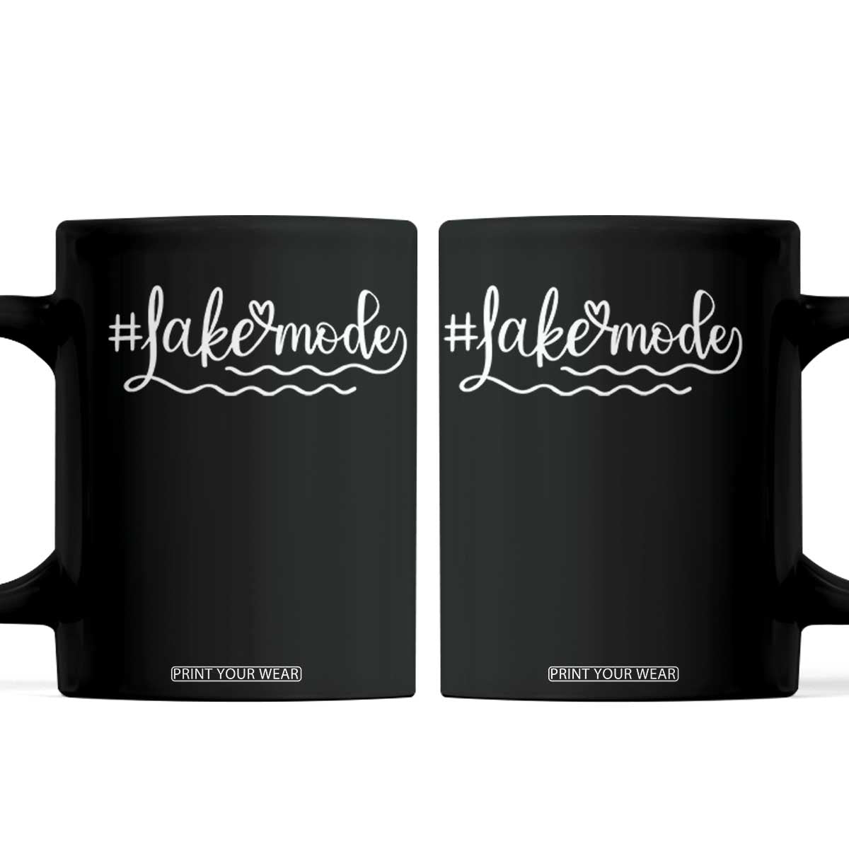 Lake Mode Coffee Mug Summer Vacation Outdoor Camping TS10 Black Print Your Wear
