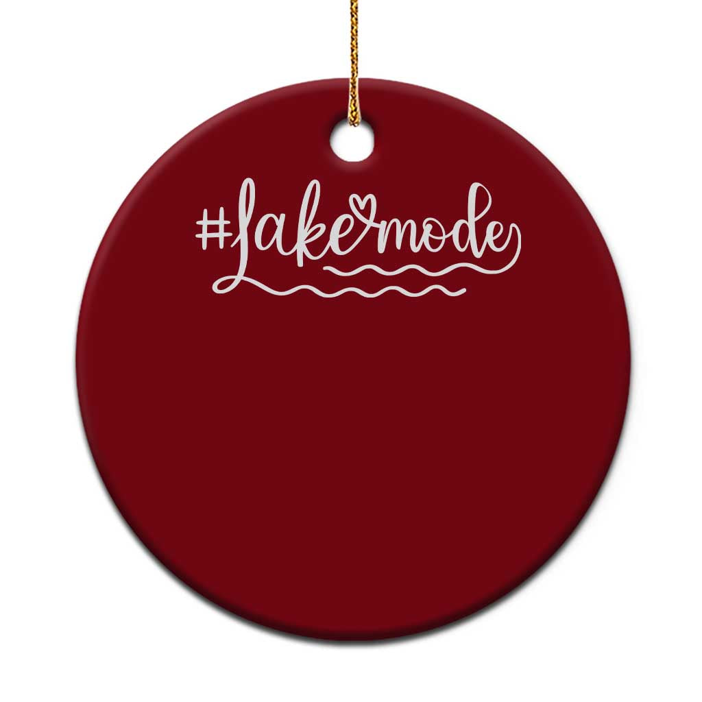 Lake Mode Ceramic Ornament Summer Vacation Outdoor Camping TS10 1pc Red Print Your Wear