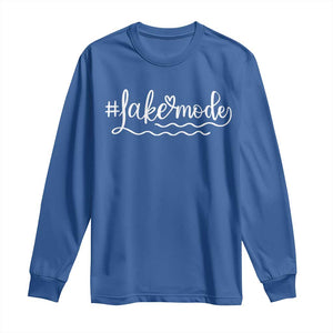 Lake Mode Long Sleeve Shirt Summer Vacation Outdoor Camping TS10 Royal Blue Print Your Wear