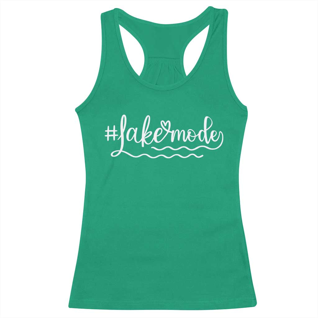 Lake Mode Racerback Tank Top Summer Vacation Outdoor Camping TS10 Irish Green Print Your Wear