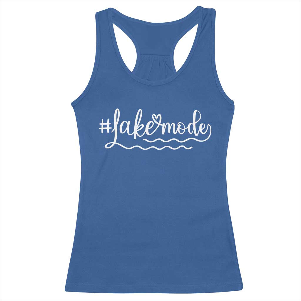 Lake Mode Racerback Tank Top Summer Vacation Outdoor Camping TS10 Royal Blue Print Your Wear