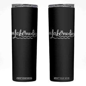 Lake Mode Skinny Tumbler Summer Vacation Outdoor Camping TS10 Black Print Your Wear