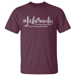 Lake Mode T Shirt Summer Vacation Outdoor Camping TS10 Maroon Print Your Wear
