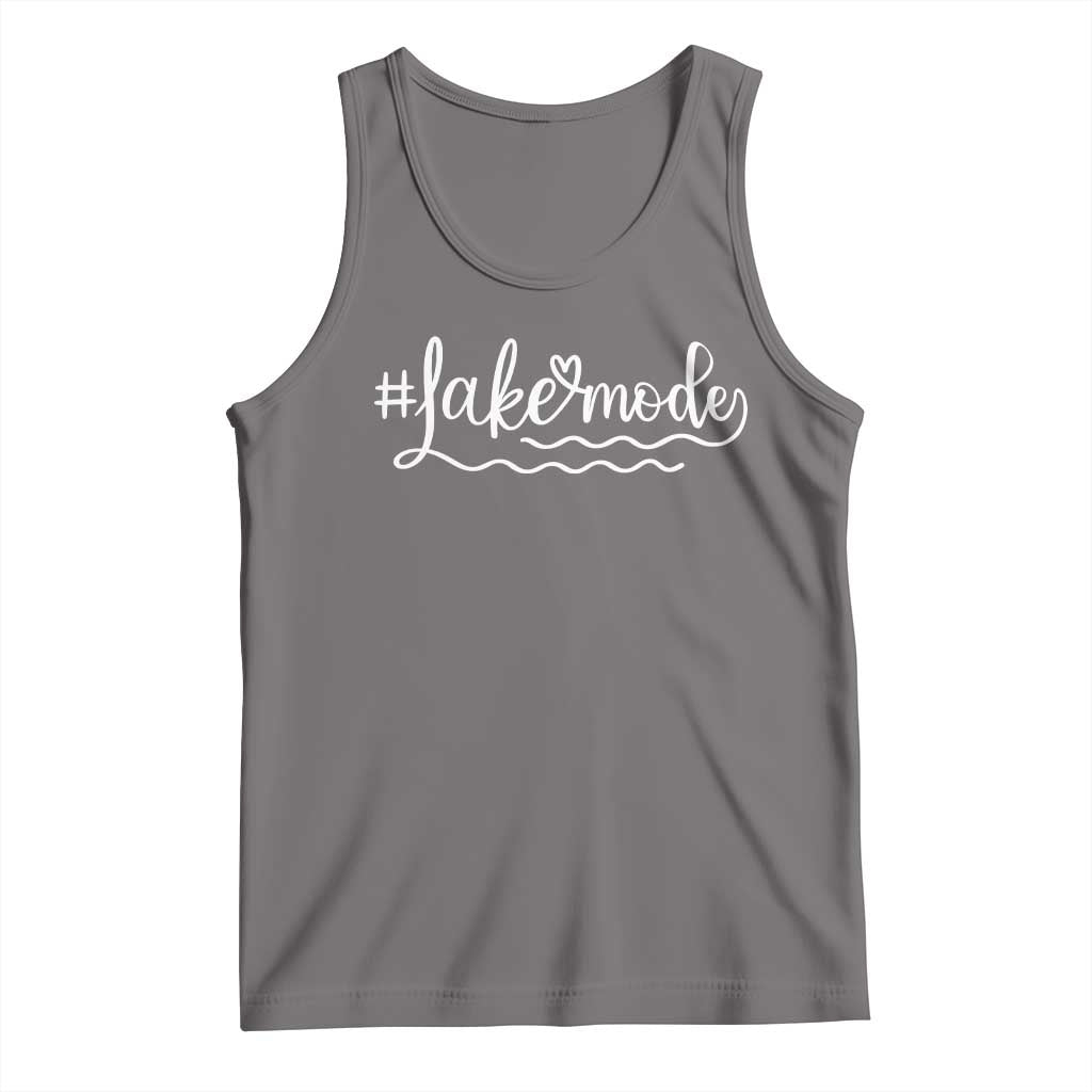 Lake Mode Tank Top Summer Vacation Outdoor Camping TS10 Deep Heather Print Your Wear