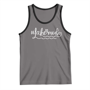Lake Mode Tank Top Summer Vacation Outdoor Camping TS10 Deep Heather Black Print Your Wear