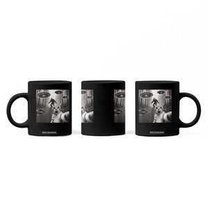 Cat Selfie With Bigfoot UFO Coffee Mug Funny Cat Lover Gifts TS10 Print Your Wear