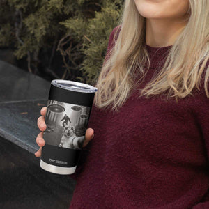 Cat Selfie With Bigfoot UFO Tumbler Cup Funny Cat Lover Gifts TS10 Print Your Wear