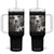 Cat Selfie With Bigfoot UFO Tumbler With Handle Funny Cat Lover Gifts - Print Your Wear