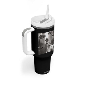 Cat Selfie With Bigfoot UFO Tumbler With Handle Funny Cat Lover Gifts TS10 Print Your Wear