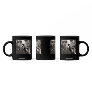 Raccoon Selfie With Bigfoot UFO Coffee Mug Funny Feral Lover Gifts TS10 Print Your Wear