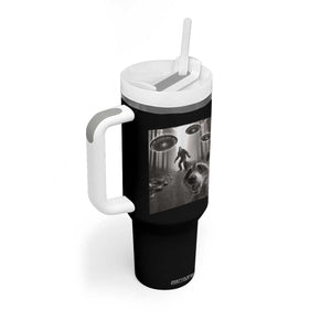 Raccoon Selfie With Bigfoot UFO Tumbler With Handle Funny Feral Lover Gifts TS10 Print Your Wear