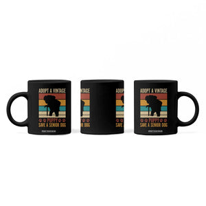 Vintage Adopt a Senior Dog Coffee Mug Rescue Animal Adoption Old Dog Shelter Pet TS10 Print Your Wear