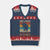 Vintage Adopt a Senior Dog V-Neck Knit Sweater Vest Rescue Animal Adoption Old Dog Shelter Pet TS10 Navy Red Print Your Wear
