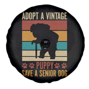 Vintage Adopt a Senior Dog Spare Tire Cover Rescue Animal Adoption Old Dog Shelter Pet TS10 Print Your Wear