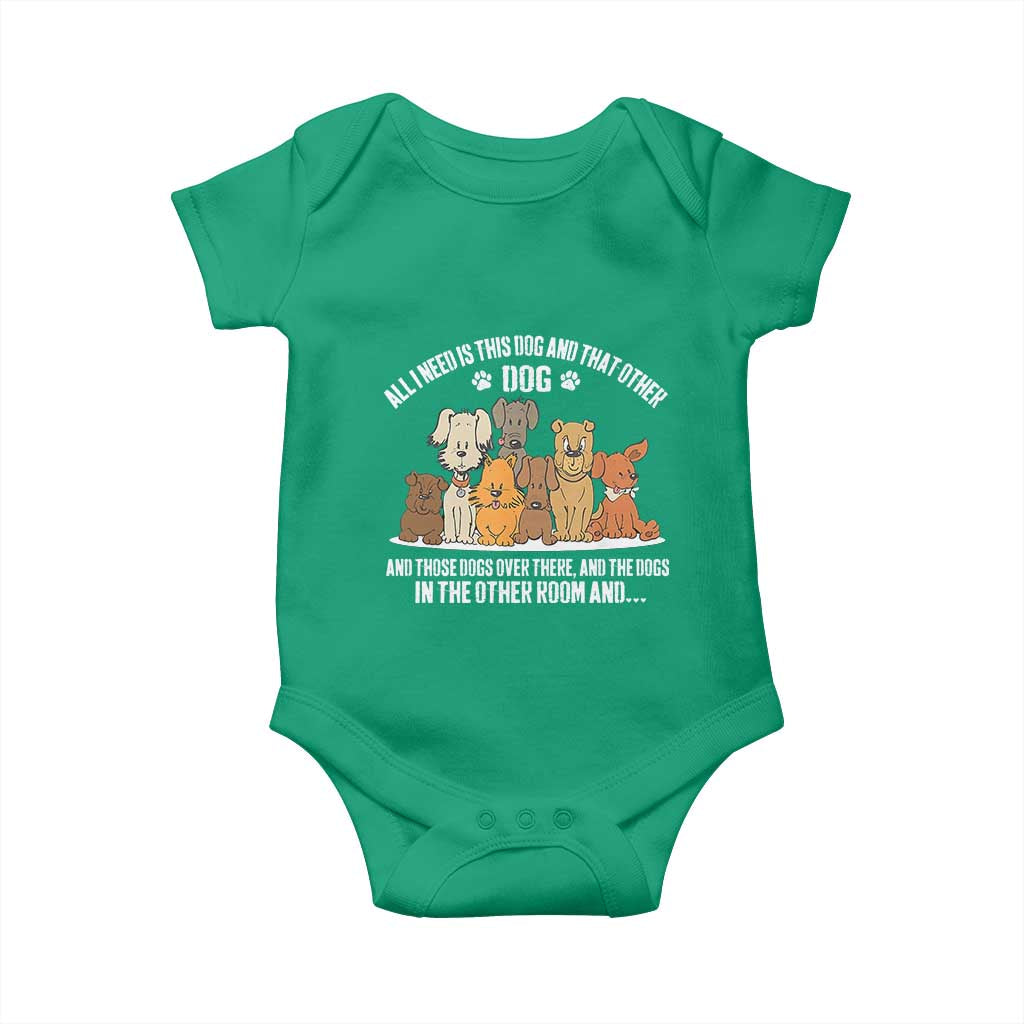 Funny Dog Lover Baby Onesie Fur Mama Dad Dog Rescue TS10 Irish Green Print Your Wear