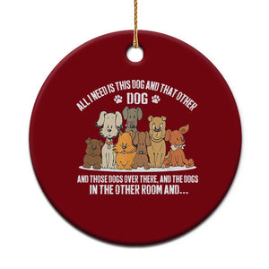 Funny Dog Lover Ceramic Ornament Fur Mama Dad Dog Rescue TS10 1pc Red Print Your Wear