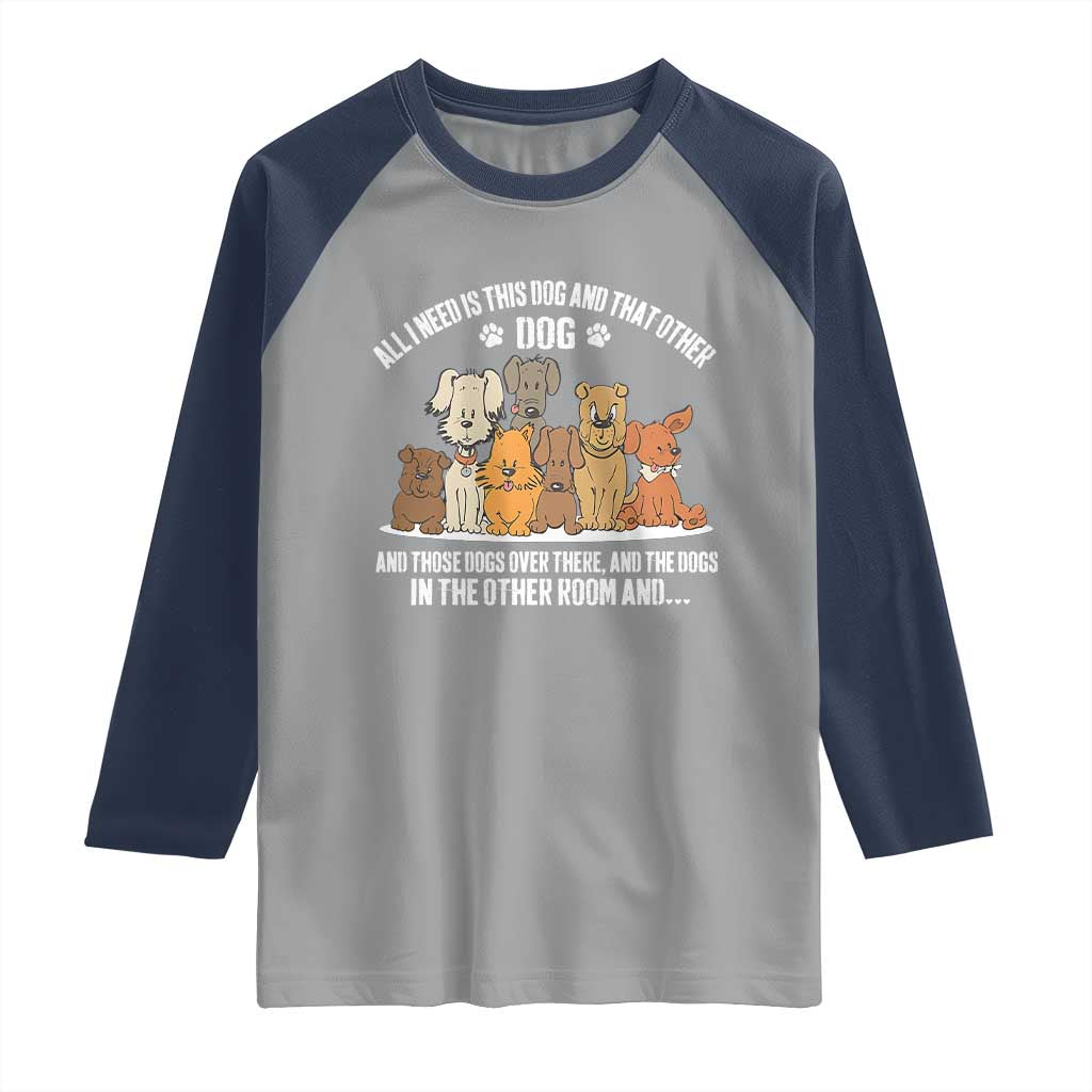 Funny Dog Lover Raglan Shirt Fur Mama Dad Dog Rescue TS10 Sport Gray Navy Print Your Wear