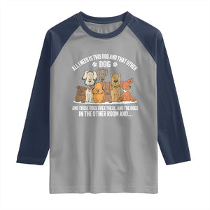 Funny Dog Lover Raglan Shirt Fur Mama Dad Dog Rescue TS10 Sport Gray Navy Print Your Wear