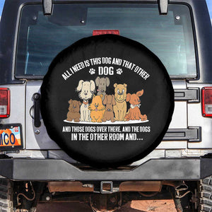 Funny Dog Lover Spare Tire Cover Fur Mama Dad Dog Rescue TS10 No hole Black Print Your Wear