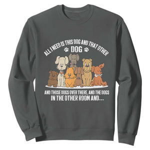Funny Dog Lover Sweatshirt Fur Mama Dad Dog Rescue TS10 Dark Heather Print Your Wear