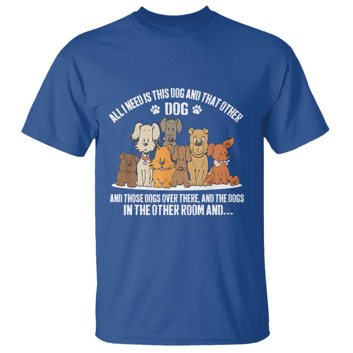 Funny Dog Lover T Shirt Fur Mama Dad Dog Rescue TS10 Royal Blue Print Your Wear