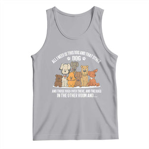 Funny Dog Lover Tank Top Fur Mama Dad Dog Rescue TS10 Athletic Heather Print Your Wear