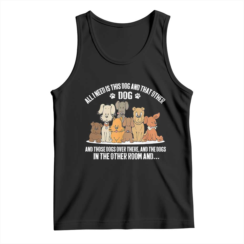 Funny Dog Lover Tank Top Fur Mama Dad Dog Rescue TS10 Black Print Your Wear