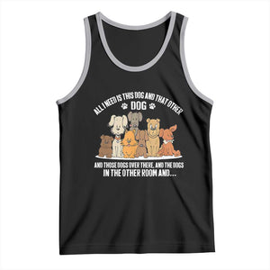 Funny Dog Lover Tank Top Fur Mama Dad Dog Rescue TS10 Black Athletic Heather Print Your Wear