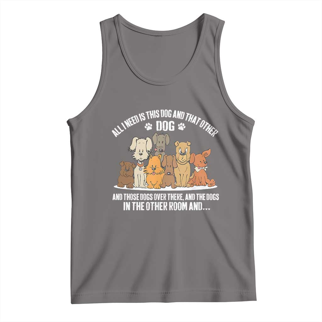 Funny Dog Lover Tank Top Fur Mama Dad Dog Rescue TS10 Deep Heather Print Your Wear