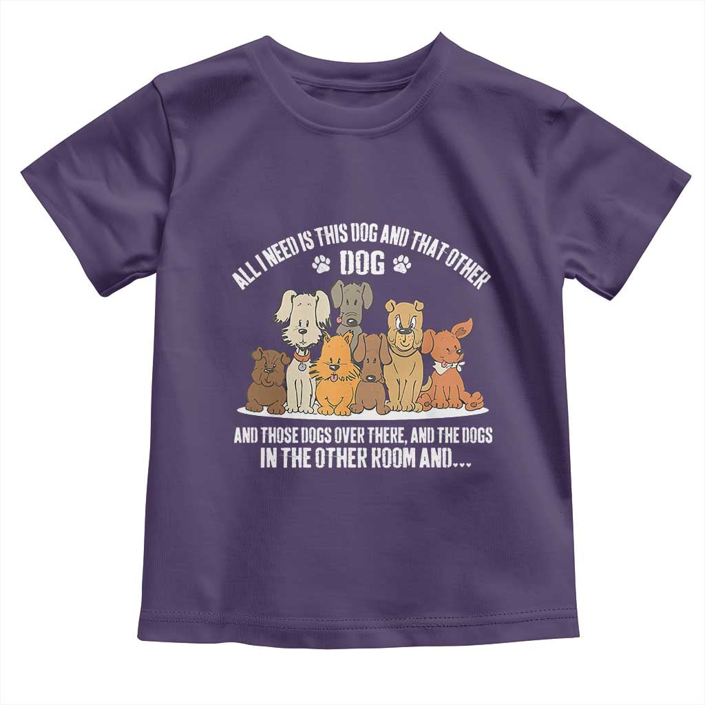 Funny Dog Lover Toddler T Shirt Fur Mama Dad Dog Rescue TS10 Purple Print Your Wear