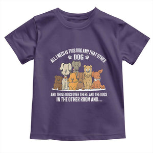 Funny Dog Lover Toddler T Shirt Fur Mama Dad Dog Rescue TS10 Purple Print Your Wear