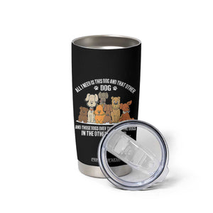 Funny Dog Lover Tumbler Cup Fur Mama Dad Dog Rescue TS10 Print Your Wear