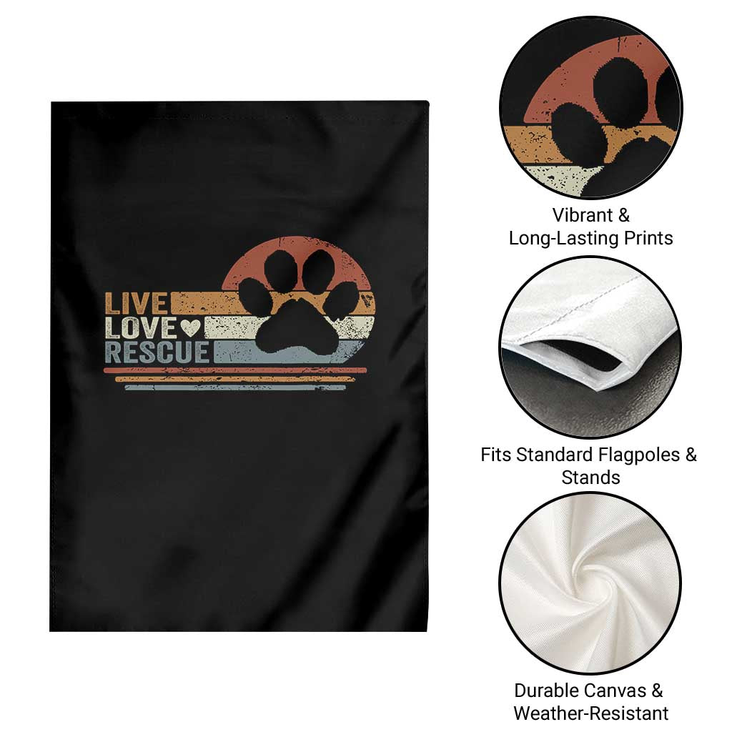 Vintage Adopt A Shelter Pet Garden Flag Live Love Rescue Cat Dog Adoption Animal Rescue TS10 Print Your Wear