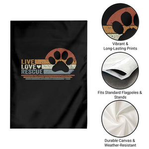 Vintage Adopt A Shelter Pet Garden Flag Live Love Rescue Cat Dog Adoption Animal Rescue TS10 Print Your Wear