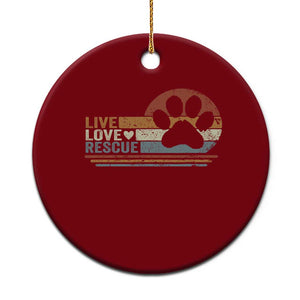 Vintage Adopt A Shelter Pet Ceramic Ornament Live Love Rescue Cat Dog Adoption Animal Rescue TS10 1pc Red Print Your Wear