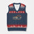 Vintage Adopt A Shelter Pet V-Neck Knit Sweater Vest Live Love Rescue Cat Dog Adoption Animal Rescue TS10 Navy Red Print Your Wear