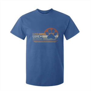 Vintage Adopt A Shelter Pet T Shirt For Kid Live Love Rescue Cat Dog Adoption Animal Rescue TS10 Royal Blue Print Your Wear