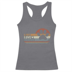 Vintage Adopt A Shelter Pet Racerback Tank Top Live Love Rescue Cat Dog Adoption Animal Rescue TS10 Charcoal Print Your Wear