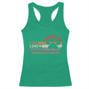 Vintage Adopt A Shelter Pet Racerback Tank Top Live Love Rescue Cat Dog Adoption Animal Rescue TS10 Irish Green Print Your Wear