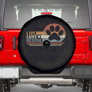 Vintage Adopt A Shelter Pet Spare Tire Cover Live Love Rescue Cat Dog Adoption Animal Rescue TS10 Black Print Your Wear