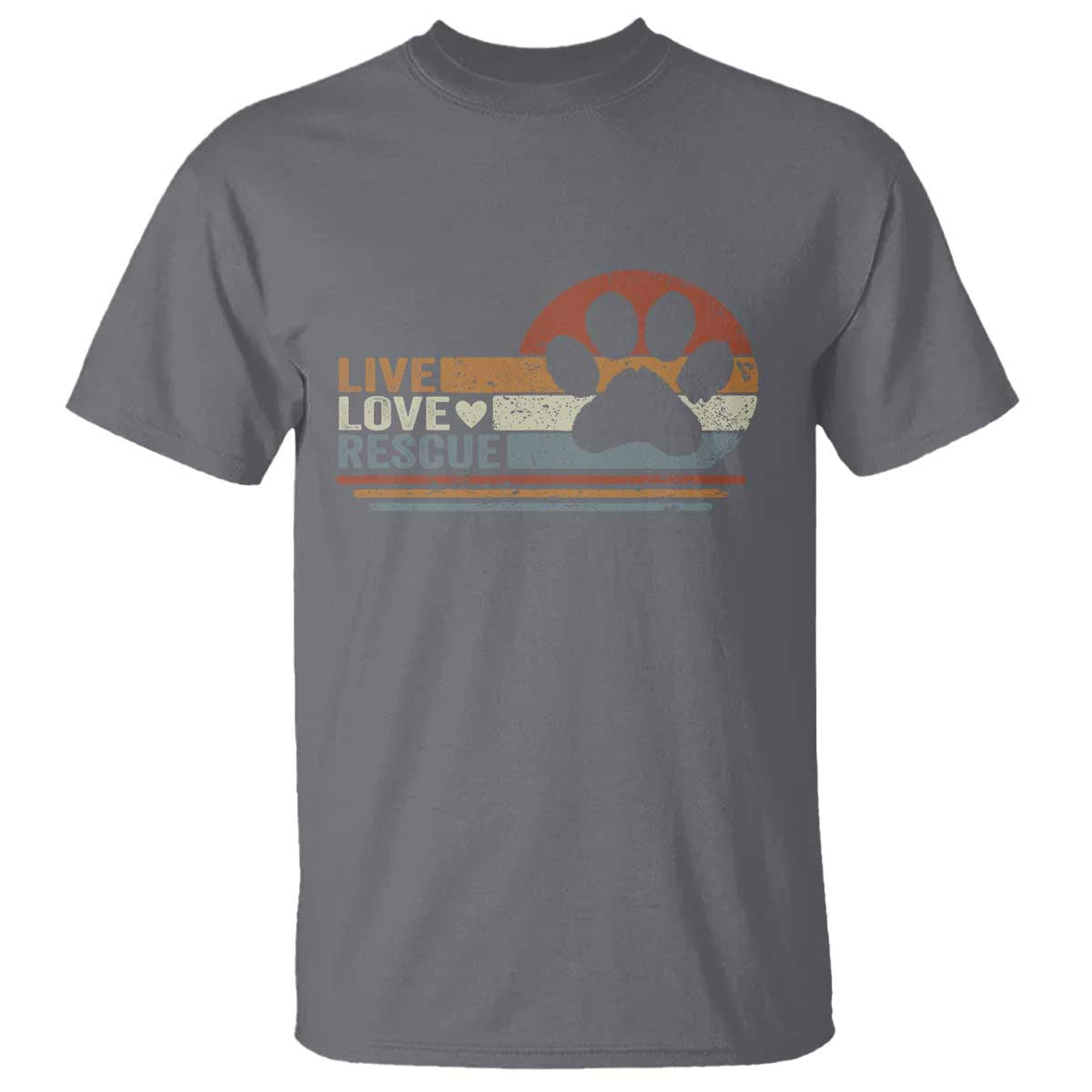 Vintage Adopt A Shelter Pet T Shirt Live Love Rescue Cat Dog Adoption Animal Rescue TS10 Charcoal Print Your Wear
