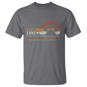 Vintage Adopt A Shelter Pet T Shirt Live Love Rescue Cat Dog Adoption Animal Rescue TS10 Charcoal Print Your Wear