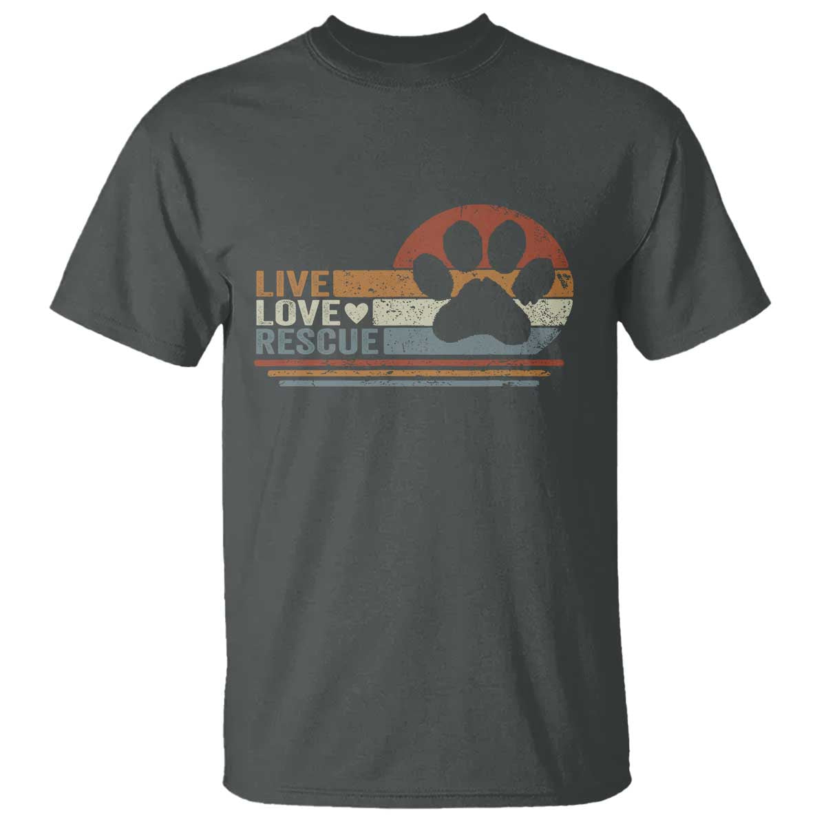 Vintage Adopt A Shelter Pet T Shirt Live Love Rescue Cat Dog Adoption Animal Rescue TS10 Dark Heather Print Your Wear
